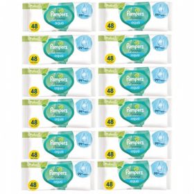 Prima Pampers Harmonie Aqua Pure 12x48 Yaprak Islak Mendil
