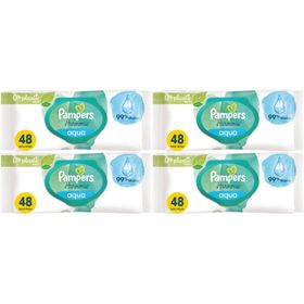Prima Pampers Harmonie Aqua Pure 4x48 192 Yaprak Islak Mendil