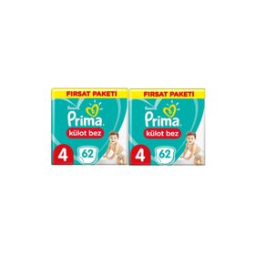 Prima Pants No:4 Maxi 124 Adet Külot Bebek Bezi