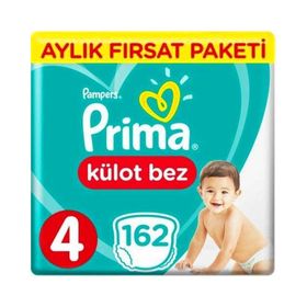 Prima Pants No:4 Maxi 162 Adet Külot Bebek Bezi