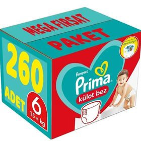 Prima Pants No:6 XLarge 260 Adet Külot Bebek Bezi