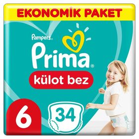 Prima Pants No:6 XLarge 34 Adet Külot Bebek Bezi