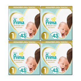 Prima Premium Care No:1 Yenidoğan 172 Adet Bebek Bezi
