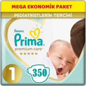 Prima Premium Care No:1 Yenidoğan 350 Adet Bebek Bezi