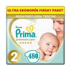 Prima Premium Care No:2 Mini 480 Adet Bebek Bezi