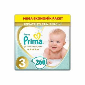 Prima Premium Care No:3 Midi 260 Adet Bebek Bezi