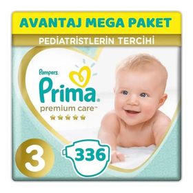 Prima Premium Care No:3 Midi 336 Adet Bebek Bezi
