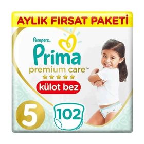 Prima Premium Care No:5 Junior 102 Adet Külot Bebek Bezi