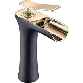 Prima Şelale Siyah Gold Lavabo Bataryası