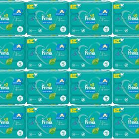Prima Temiz ve Ferah Bitki Bazlı 48'li Set 16x3 Adet Islak Havlu Mendil