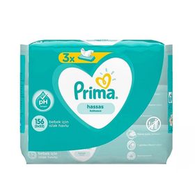 Prima Wipes Baby Fresh 3x52'li Yaprak Çoklu Paket Islak Mendil