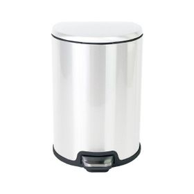 Primanova 20 lt Beyaz Cigo Primanova Pedallı Metal Çöp Kovası