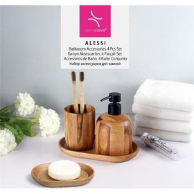 Primanova Alessi Akasya 4 Parça Banyo Seti