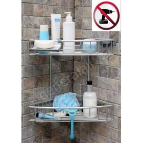 Primanova Banyo Köşe Rafı Şampuanlık Paslanmaz