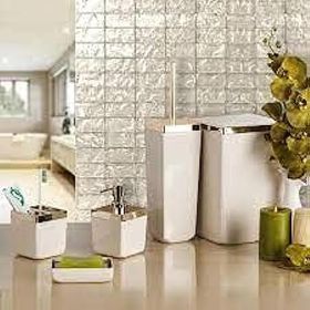 Primanova Bej Altın Çerçeve Toskana Banyo Seti