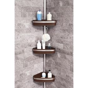 Primanova Beyaz Yaylı Banyo Köşelik Banyo Rafı