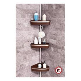 Primanova Beyaz Yaylı Banyo Köşelik Banyo Rafı