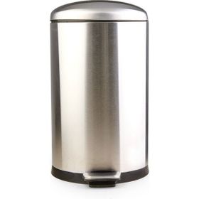 Primanova Bombe Inox 30 lt Kapaklı Çelik Çöp Kovası