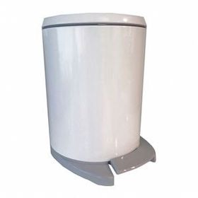 Primanova Cigo M-E41-01-07 Beyaz-Gri Pedallı Çöp Kovası