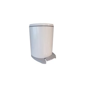 Primanova Cigo M-E41-01-07 Beyaz-Gri Pedallı Çöp Kovası
