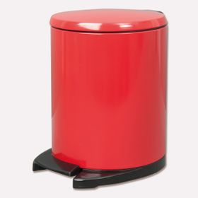 Primanova Cigo M-E41-04-06 Kırmızı-Siyah Pedallı Çöp Kovası