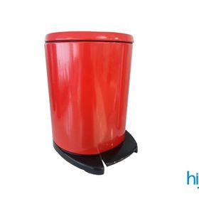 Primanova Cigo M-E41-04-06 Kırmızı-Siyah Pedallı Çöp Kovası