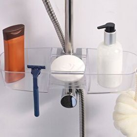 Primanova Drippy Naturel Banyo Aksesuarı Duş Rafı