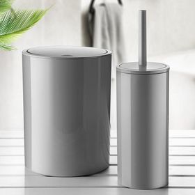 Primanova Flores 2'li Gri Banyo Seti