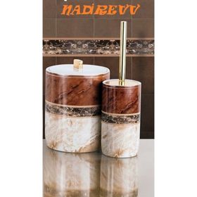 Primanova Garnsey Porselen Çöp Kova + Tuvalet Fırça