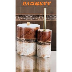 Primanova Garnsey Porselen Çöp Kova + Tuvalet Fırça