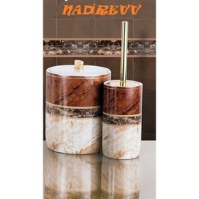 Primanova Garnsey Porselen Çöp Kova + Tuvalet Fırça