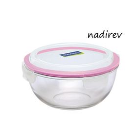 Primanova Glasslock 1000 ml Yuvarlak Cam Saklama Kabı
