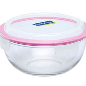 Primanova Glasslock 1000 ml Yuvarlak Cam Saklama Kabı