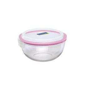 Primanova Glasslock 1000 ml Yuvarlak Cam Saklama Kabı