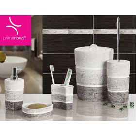 Primanova Lalalent Çöp Kovası + Diş Fırçalık + Sıvı S. + Katı Sabunluk Tuvalet Fırçası Banyo Seti