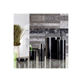 Primanova Lenox 5'li Siyah Banyo Aksesuar Set