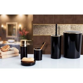Primanova Lenox Siyah 5 Parça Banyo Seti