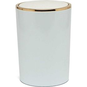 Primanova M-E35-01-A Lenox Beyaz Altın 6 lt Çöp Kovası