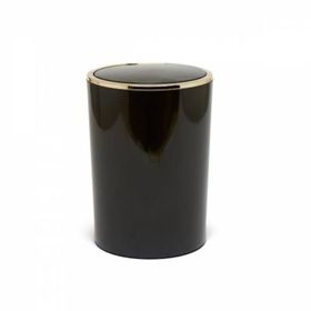 Primanova M-E35-06-A Lenox Siyah Altın Çöp Kovası