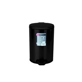 Primanova M-E49-30-06 Siyah 12 lt Paslanmaz İç Kısım Cigo Pedallı Çöp Kovası