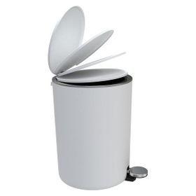 Primanova M-E66-01 Beyaz Lenox 5 lt Pedallı Çöp Kova