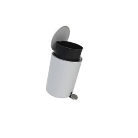 Primanova M-E66-01 Beyaz Lenox 5 lt Pedallı Çöp Kova