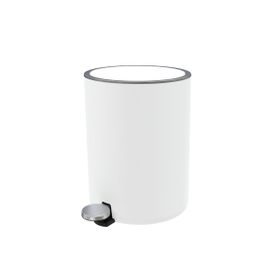 Primanova M-E66-01 Beyaz Lenox 5 lt Pedallı Çöp Kova