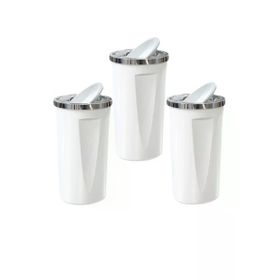 Primanova M-E76-01 Lenox Beyaz 3 Adet 35 lt Çöp Kovası