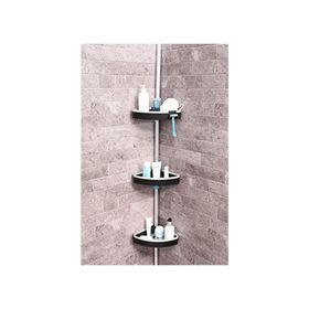Primanova M-N38-06 Venta 3'lü Aynasız Siyah Köşe Rafı