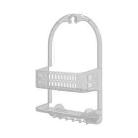 Primanova M-N48-16 Ceres Şeffaf Plastik Banyo Duş Rafı