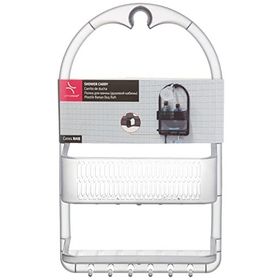 Primanova M-N48-25 Ceres Şeffaf - Siyah Plastik Banyo Duş Rafı