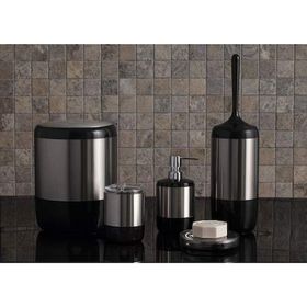 Primanova M-SAS-04-25 Siyah Lima 5 Parça Banyo Seti