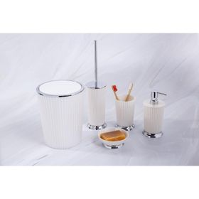 Primanova Nely M-SAS08-01 Beyaz 5 Parça Banyo Takımı