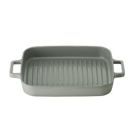 Primanova Neoflam Fika Gri 28 cm Dikdörtgen Aluminyum Grill Tava